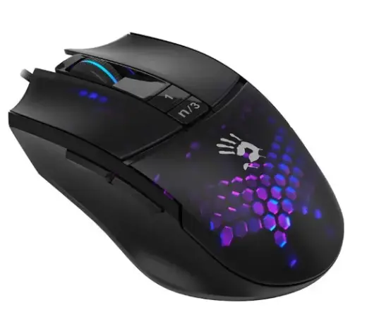 A4TECH Bloody L65 Max vadu spēļu pele | Honeycomb RGB| melna Foto 2