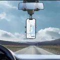 Car phone holder for the rearview mirror - black Foto 9