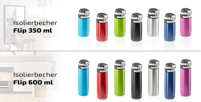 LEIFHEIT Termokrūze Flip 600ml sudraba krāsā Foto 6