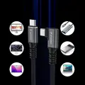 Wozinsky WPS2-UY41S USB-C Thunderbolt 4 240W Angled Cable 2m - Black Foto 6