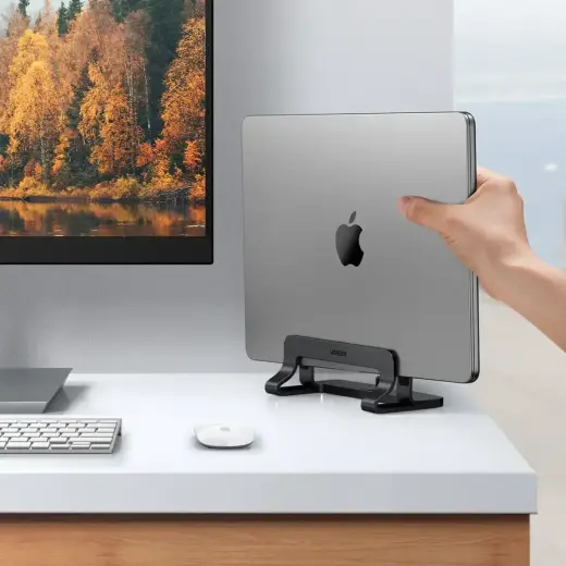 Ugreen Aluminum Vertical Stand Holder Stand for MacBook Laptop Tablet Silver (20471 LP258) Foto 3