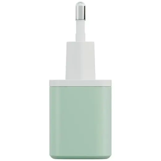 Wall charger Bazic GoPort Velox Kit USB-C|USB-A GaN 35W with cable green Photo