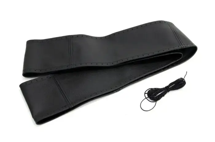 Steering wheel cover Natural Leather LACED 43-45/92 mm