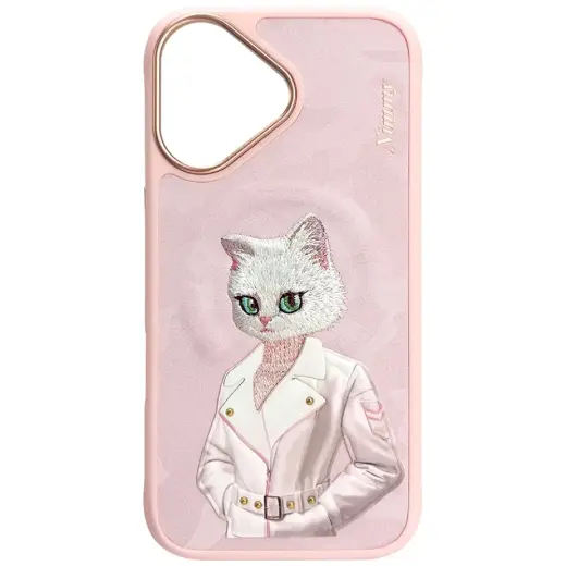 Nimmy Magnetic fashion cute pet phone case for iPhone 16 pink Photo