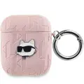 Karl Lagerfeld KLA2PGCHPP AirPods 1|2 cover różowy|pink Monogram Choupette Head Foto 1