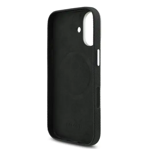 Lacoste Iconic Petit Pique Metal Logo MagSafe Case for iPhone 17 Black Foto 4