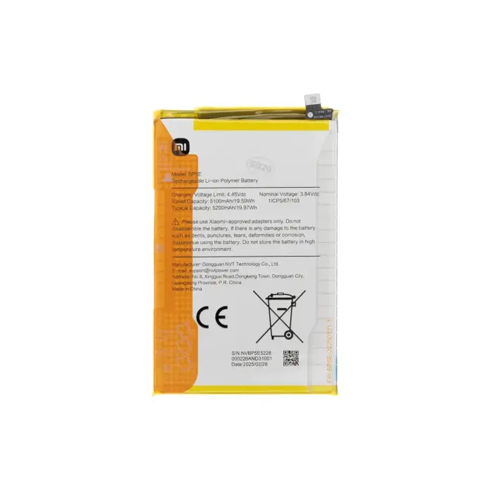 BP5E Xiaomi Original Battery 5200mAh (Service Pack)