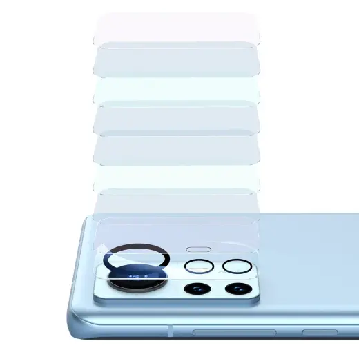 Baseus Xiaomi 12 Pro Camera Film 0.3mm Transparent (2pcs) + Cleaning Kit (SGQK000402) Foto 3