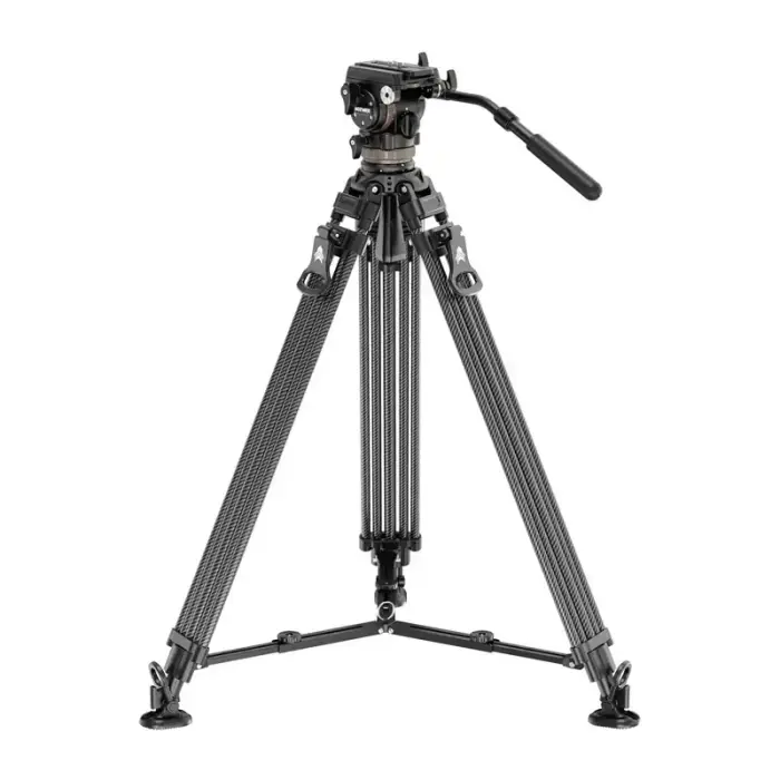 Neewer LL55 Carbon Fiber Video Tripod with Oil Head and Quick-Release Lock