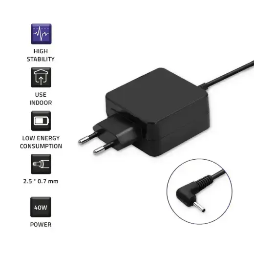 Qoltec Power adapter for ultrabook laptop Samsung 40W | 12V | 3.33A | 2.5*0.7 Photo