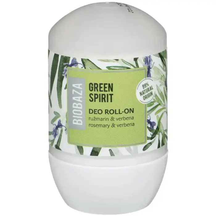 Biobaza, Green Spirit, Natural Ingredients, Refreshing, Green, Deodorant Roll-On, For Women, 50 ml