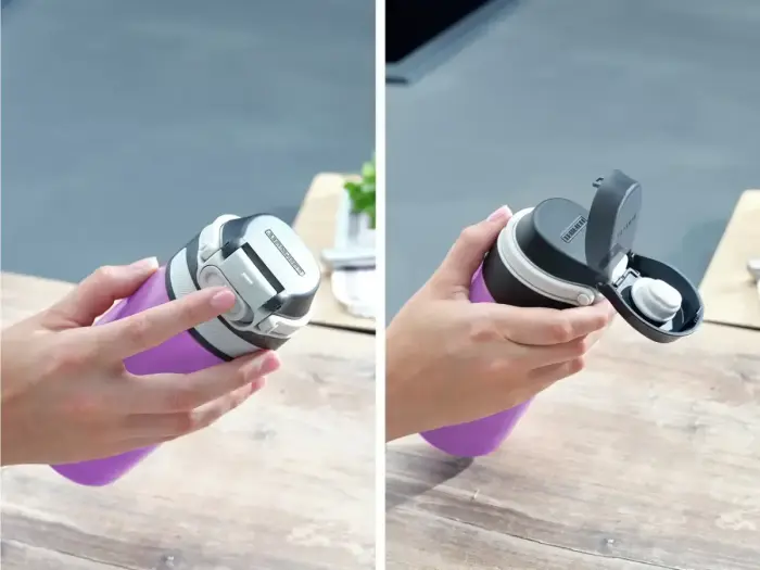 LEIFHEIT Термокружка Flip 350мл фиолетовый Фото num