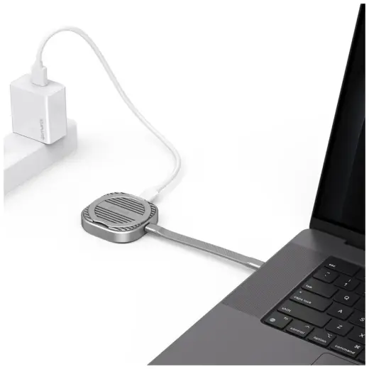 Магнитный корпус SSD 4smarts до 4TB с подставкой 3C MagSafe серый 541311 Фото num