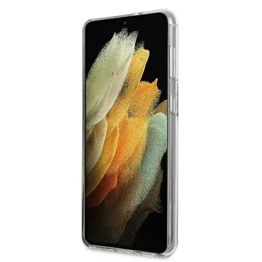 KLHCS21MCFNRCPI Karl Lagerfeld PC|TPU Choupette Eats Cover for Samsung Galaxy S21+ Gradient Pink Фото num