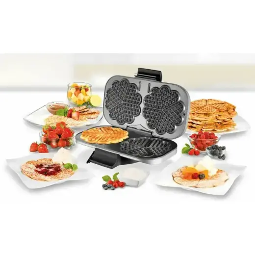 Unold Double Waffle Maker black silver (48241) Foto 2