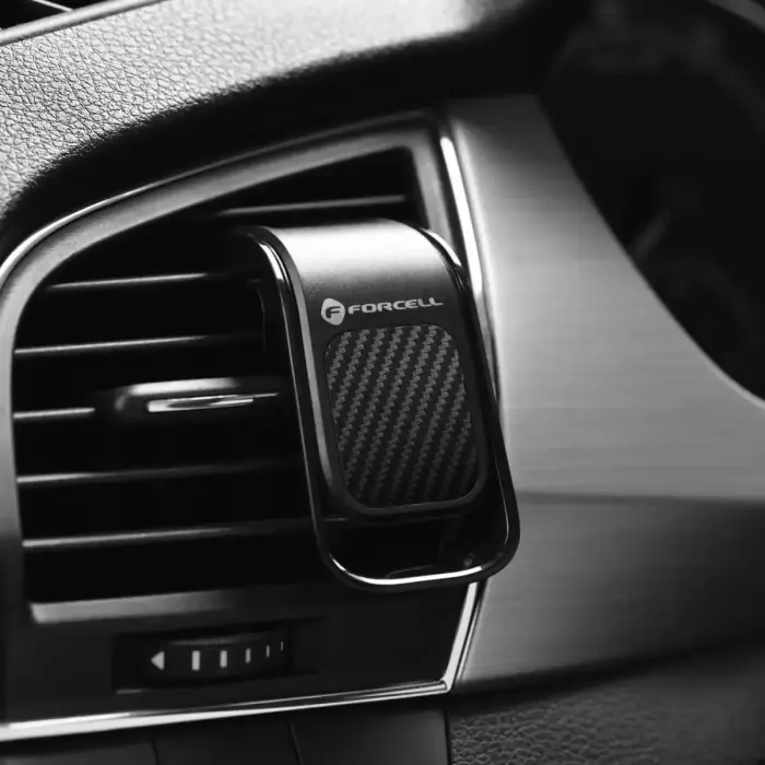 Car phone holder Forcell F-Grip Carbon B060 air vent black Photo