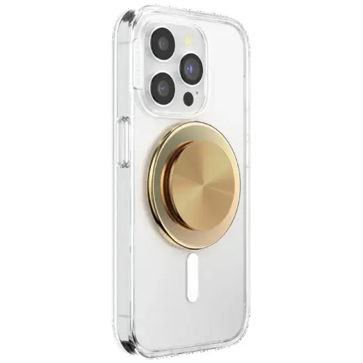 Uchwyt i podstawka do telefonu           Popsockets Round Radial Gold Aluminum MagSafe złoty 807259 Photo