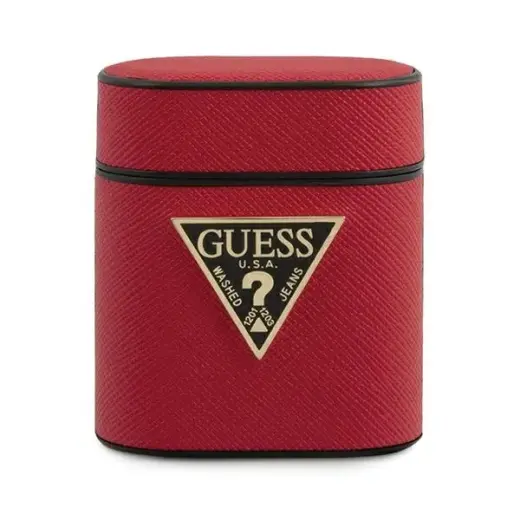Guess GUACA2VSATMLRE AirPods cover red Saffiano Foto 1
