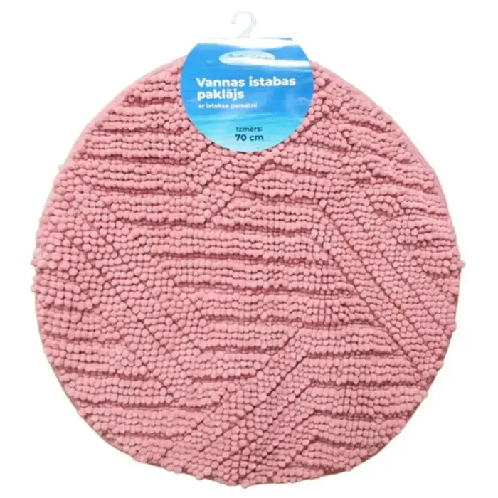 Vannas istabas paklājiņš D70cm Square, rozā