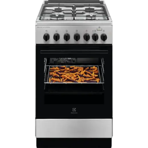 Electrolux 600.sērijas gāzes plīts ar elektrisko cepeškrāsni, melna, 50cm Photo