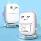 Mini bluetooth thermal printer for photos, notes white-pink Foto 3