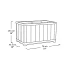 Puķu pods Deco Rectangle Planter Walnut — Foto 4
