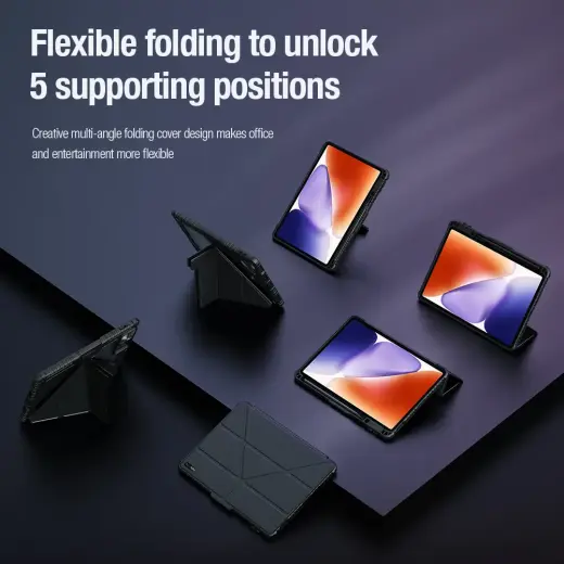 Nillkin Bumper PRO Protective Stand Case priekš Xiaomi Pad 7 melns Foto 5