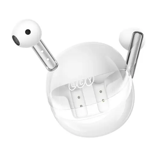 TWS QCY AilyBuds Clear T32 Headphones (white) Foto 4