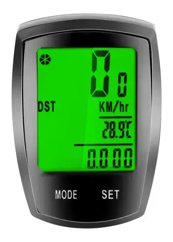 Goodbuy 18667 bezvadu ūdensizturīgs velosipēda ātruma mērītājs velosipēdiem IPX4 | LCD Foto 2