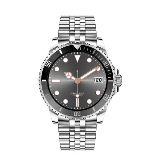 Blavec Smartwatch M-02 Business AMOLED Full Touch Voice Call (SWM02-S) silver Foto 2