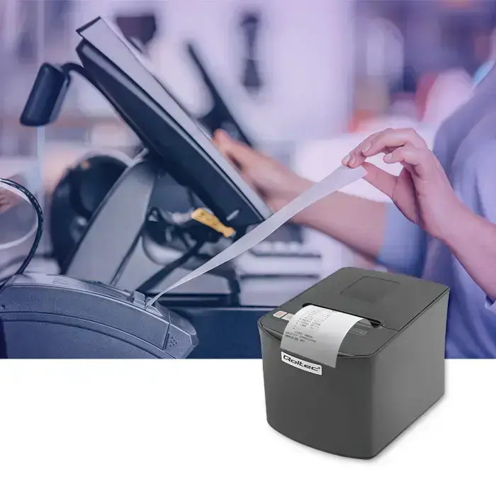 Qoltec Receipt printer RTP-0256 | voucher | thermal | High Speed | 203 dpi | USB Foto 8