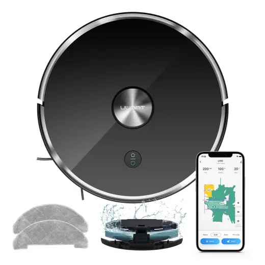 UWANT U100 Lite Robot Vacuum Cleaner with Mop Function + Charging Station - Gray Фото num