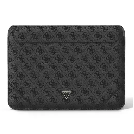 Guess PU 4G Triangle Metal Logo Computer Sleeve 13|14" Black Фото num