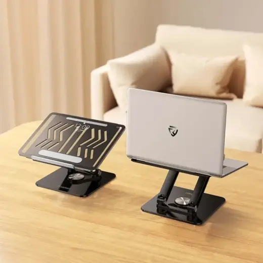 Wozinsky WRS-CPY84SB 360 Aluminum Laptop and Tablet Stand + Free Smartphone Stand - Black Photo