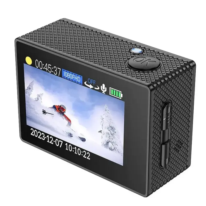 Sports camera Hoco with screen 2" 1080P/30fps DV100 black Фото num