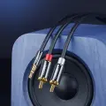 UGREEN AV116 3,5mm Jack to 2RCA (Cinch) Cable 3m (black) Photo