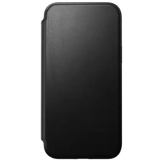 Nomad Modern Leather Folio case for iPhone 15 Plus 6,7" black Фото num