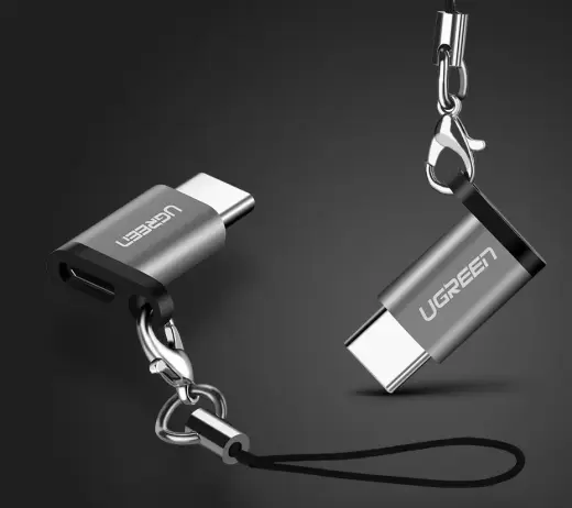 Ugreen adapter micro USB to USB Type C adapter black (30391) Фото num