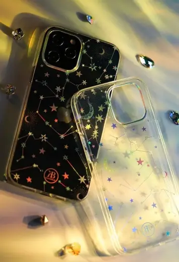 Kingxbar Lucky Series case decorated with original Swarovski crystals iPhone 12 mini transparent (Luck) Photo