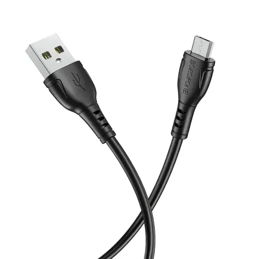 Borofone Cable BX51 Triumph - USB to Micro USB - 2,4A 1 metre black Foto 3