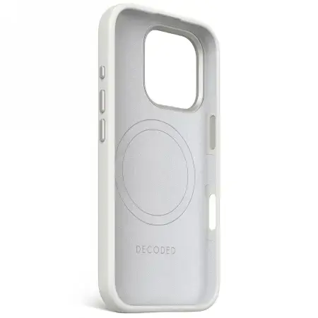 Decoded AntiMicrobial Silicone Backcover with MagSafe for iPhone 16 Pro - Gray Фото num