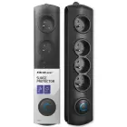 Qoltec Surge protector | 4 sockets | 2.5m | Black — Фото 1