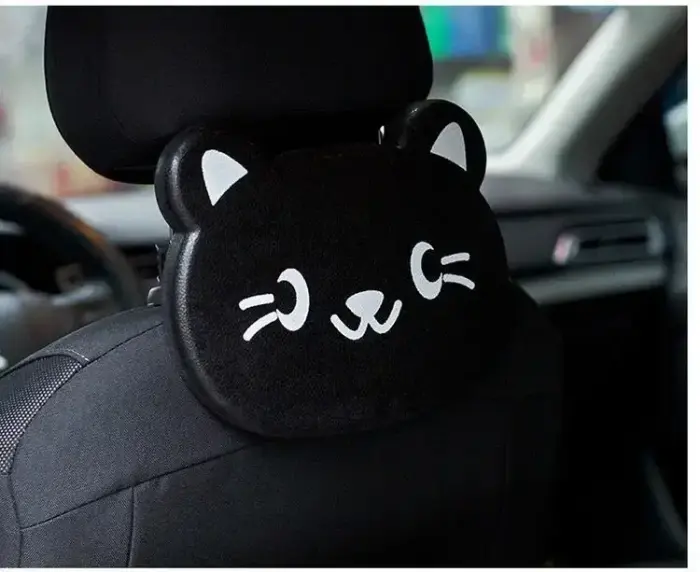 Foldable car table for kids cat shape black Foto 2