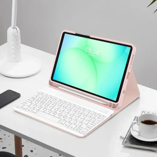 TECH-PROTECT SC PEN + KEYBOARD GALAXY TAB A9 | A11 8.7 X110 | X115 | X133 | X135 PINK Фото num