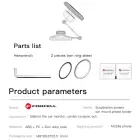 Magnetic car phone holder compatible with Magsafe Forcell F-Grip IronSecure windshield / dashboard black Photo