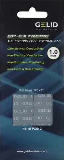 Gelid Extreme thermalpad 120x20x1.0mm 2pcs TP-VP05-B