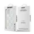 DKNY DKHCP15SLCPEPT iPhone 15 | 14 | 13 6.1" biały|white hardcase Liquid Glitter Multilogo — Photo 8