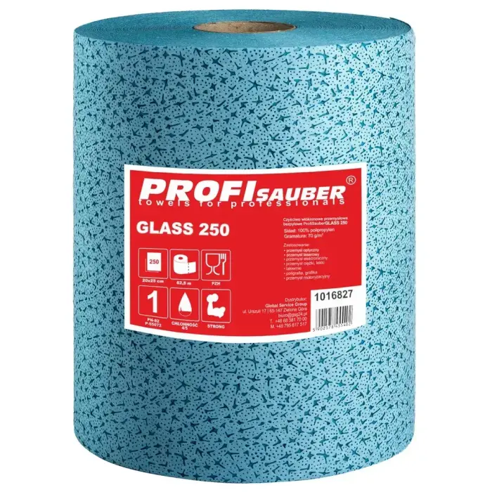 Dust-free non-woven cleaning cloth for glass optics GLASS 250
