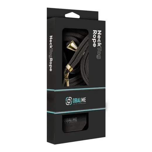 OBAL:ME NeckTag Allure Rope for Mobile Phone Black Foto 4