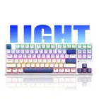 Machenike K500B-B87 Wired Mechanical Gaming Keyboard with Backlight, Red Switch - White — Фото 11